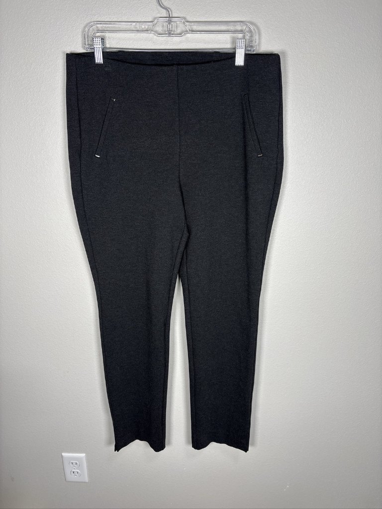 Chico's So Slimming Juliet Ankle Pants Womens Gray Slim Leg Pull On Size 12